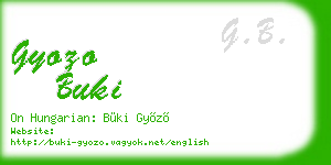 gyozo buki business card